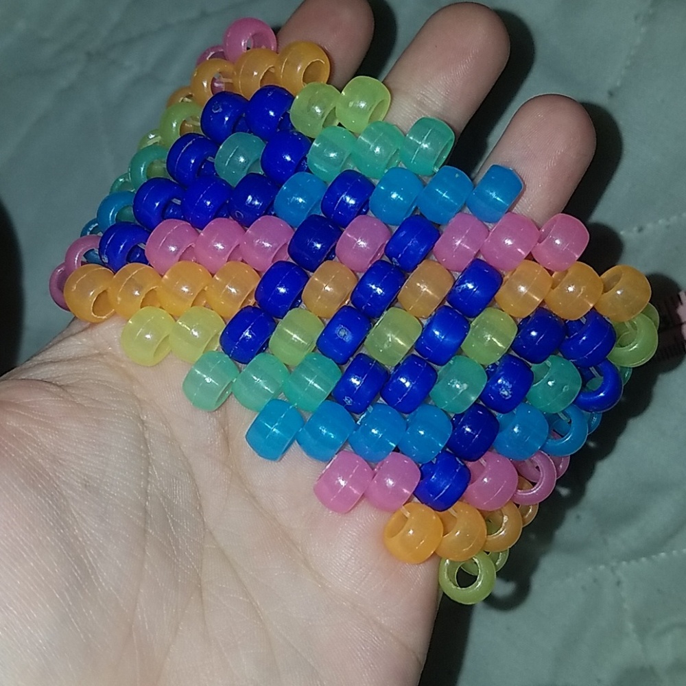 Rainbow glow in the dark bracelet